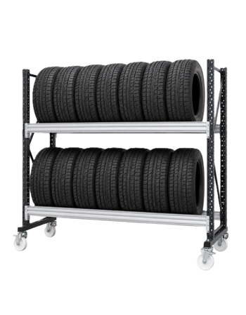 F1 Reifenregal Trolley