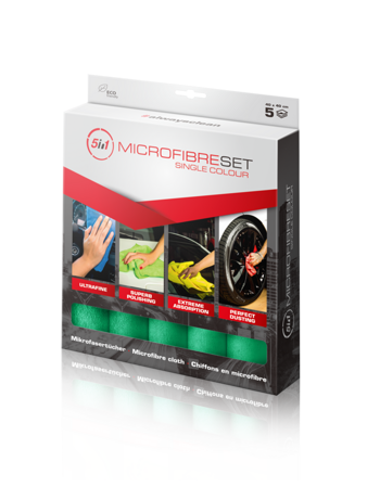 Microfibra Set Verde 40x40 cm
